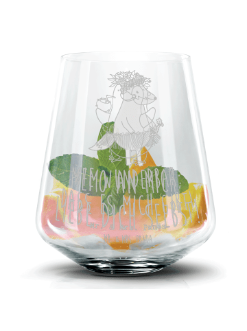 Mr. & Mrs. Panda Tumbler Pinguin Kokosnuss mit Spruch in Transparent
