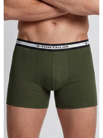 Tom Tailor Long-Pants 3Er Pack Buffer in grün-dunkel-uni