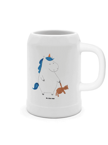 Mr. & Mrs. Panda Krug Einhorn Teddy ohne Spruch in Weiß