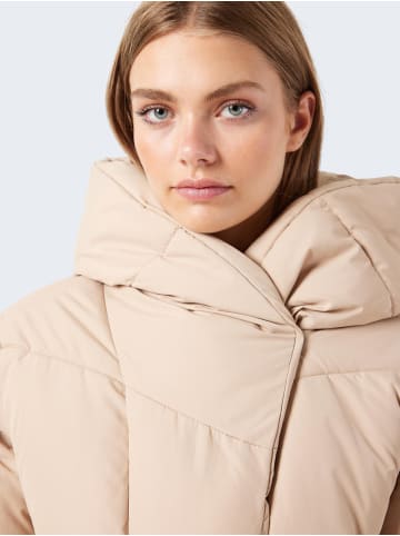 Noisy may Stepp Mantel Winter Jacke Lang Kapuze NMNEW in Hellbraun