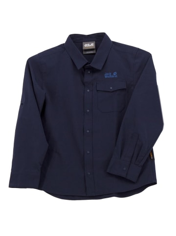 Jack Wolfskin Langarmshirt Treasure Hunter Kids Longsleeve in Blau