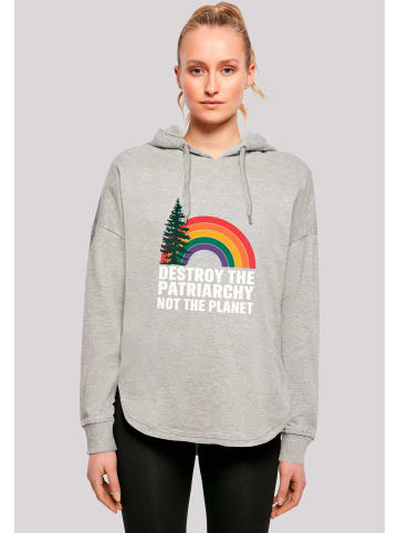 F4NT4STIC Oversized Hoodie Internationaler Frauentag Feminismus und Umwelt in grau