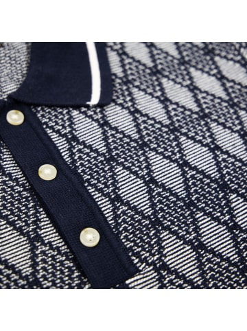 Jack and Jones Poloshirt Bluzack Structure Knit Polo in Dunkelblau