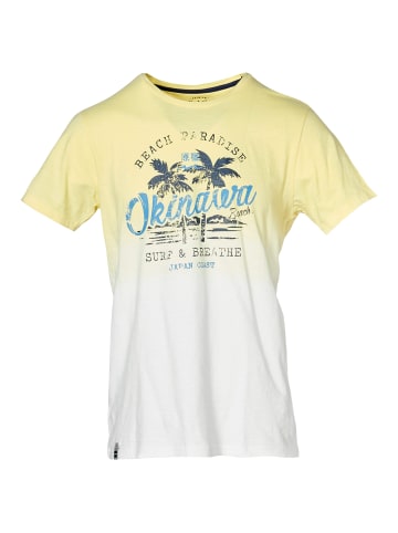 KOROSHI Kurzarm T-Shirt in gelb