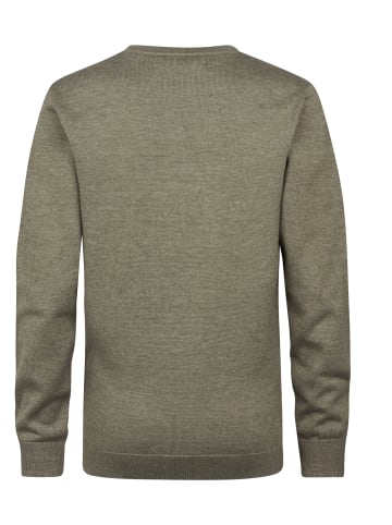 Petrol Industries Strick Basic Pullover Absaroka in Grün