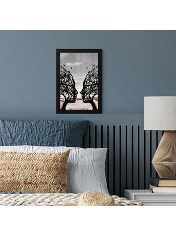 MuchoWow Poster mit Leiste Gesichtsbaum