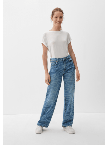 QS Denim Hose lang in Blau