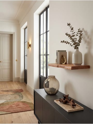 KADIMA DESIGN Wandregal mit Baumkante Massivholz 60 cm, Design Schweberegal