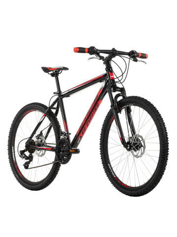 KS CYCLING Mountainbike Hardtail 26'' Sharp in schwarz-rot