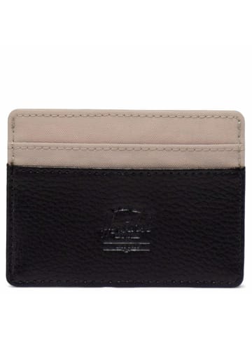 Herschel Charlie - Kreditkartenetui 4cc 11 cm RFID in cobblestone/pebbled black