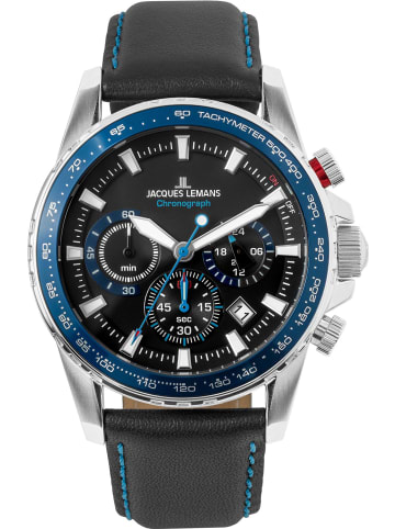 Jacques Lemans Uhr in Schwarz