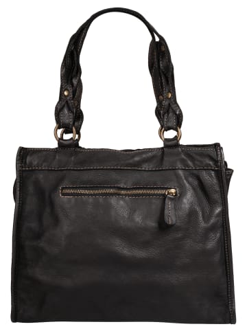 Samantha Look Shopper echt Leder in schwarz