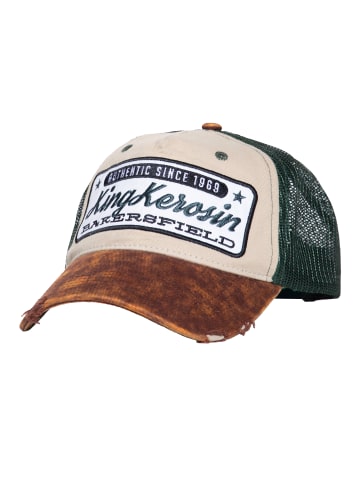 King Kerosin King Kerosin KING KEROSIN Trucker Cap im Used Look Bakersfield in beige