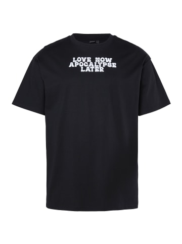 STHUGE Kurzarm T-Shirt in schwarz