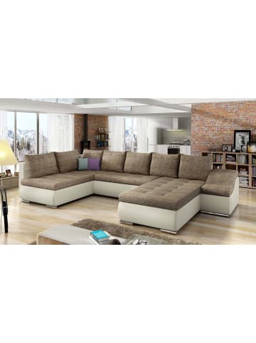 MF Design Gio Recamiere Rechts in Beige -  (L) 190 x (B) 351 x (H) 82 cm