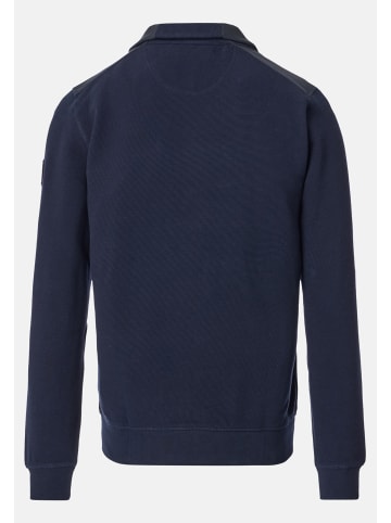 Casa moda Sweatjacke Basic in Dunkelblau