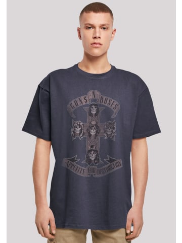 F4NT4STIC Oversize T-Shirt Guns 'n' Roses Hard Rock Musik Band in marineblau