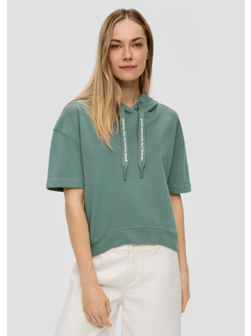 s.Oliver Sweatshirt kurzarm in Petrol