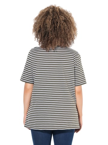 Ulla Popken Longshirt in olivgrau