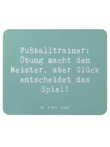 Mr. & Mrs. Panda Mauspad Spruch Fußballtrainer Erfolgskick mit S... in Meeresbrise