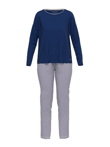 Tom Tailor Pyjama Florence in blau-mittel-Ringel
