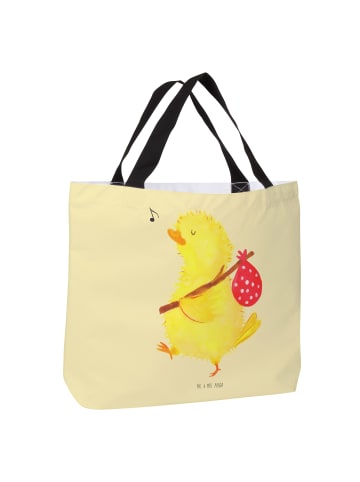 Mr. & Mrs. Panda Shopper Tasche Küken Wander ohne Spruch in Gelb Pastell