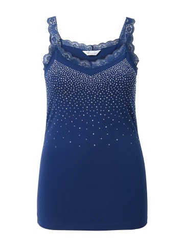 MIAMODA Strick-Top in dunkelblau