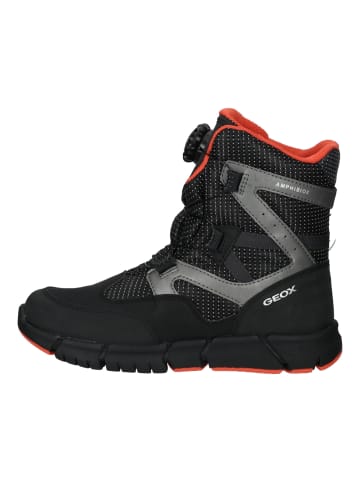 Geox Stiefelette in Schwarz/Orange