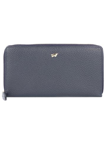 Braun Büffel Asti Geldbörse RFID Schutz Leder 19 cm in navy