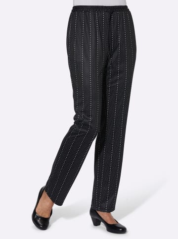 WITT WEIDEN Jerseyhose in schwarz-getupft