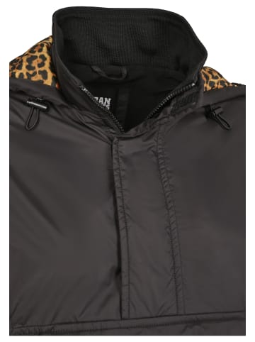 Urban Classics Urban Classics Damen Ladies AOP Mixed Pull Over Jacket in black/leo