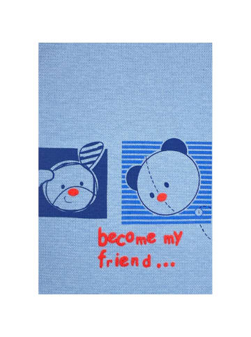 Aliap Babymütze Teddybär in blau