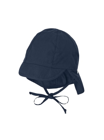 Sterntaler Schirmmütze mit Nackenschutz uni in marineblau
