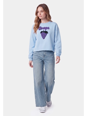myMo Women Sweatshirt in Light Blue