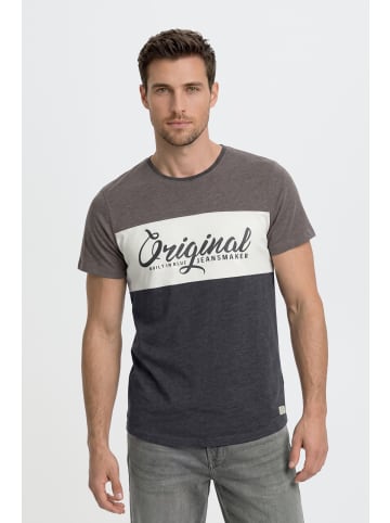 BLEND Rundhalsshirt BHNero in Dunkelgrau