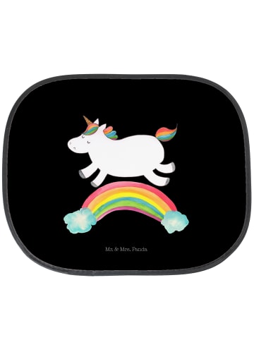 Mr. & Mrs. Panda Sonnenschutz Auto Einhorn Regenbogen ohne Spruch in Schwarz