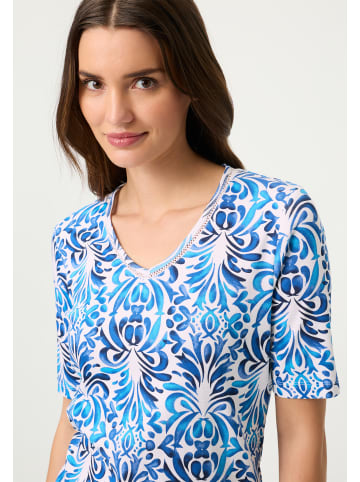 Olsen Shirt Edda in indigo ecru