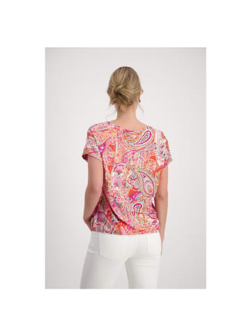 monari T-Shirt in apricot gemustert