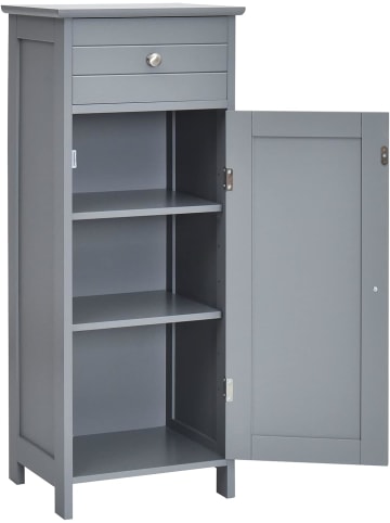 COSTWAY Badezimmerschrank in Grau