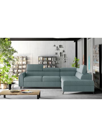 MF Design Katara Recamiere Rechts in Türkis -  (L) 265 x (B) 265 x (H) 92 cm