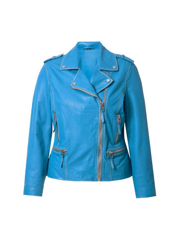 Angel of Style Lederjacke in polarlichtblau