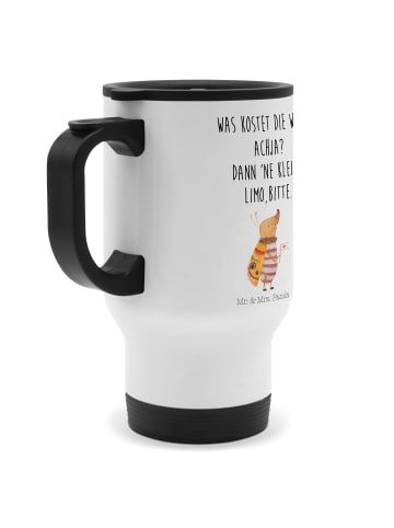 Mr. & Mrs. Panda Thermobecher Nachtfalter Fähnchen mit Spruch in Weiß
