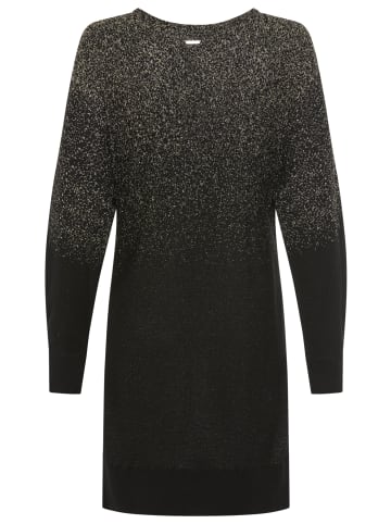 Laura Scott Strickkleid in schwarz-goldfarben