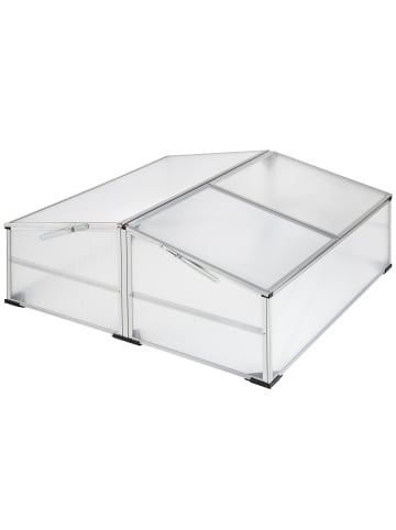 tectake Doppel-Frühbeet  Aufbau im Stecksystem, transparent