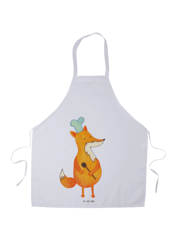 Mr. & Mrs. Panda Barista Schürze Fuchs Koch ohne Spruch in Weiß