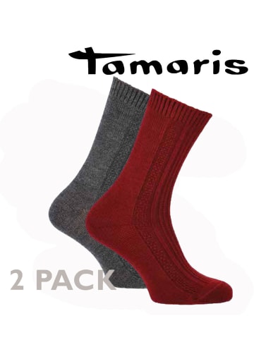 Tamaris Socken in red und grey