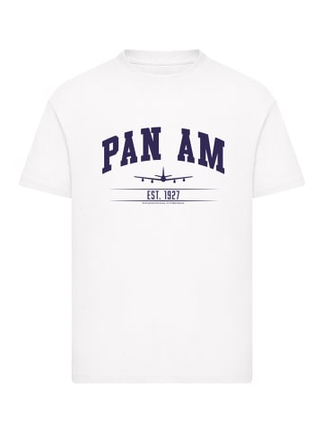 F4NT4STIC T-Shirt Pan Am College Est 1927 in weiß