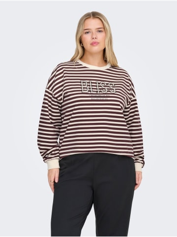 ONLY Carmakoma Sweatshirt in Decadent Chocolate