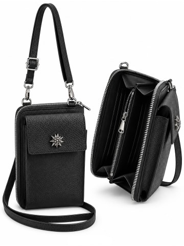 Allgäu Rebell Leder Handytasche " Oktoberfest " in schwarz