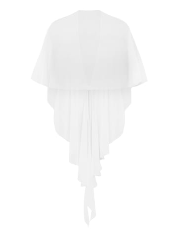 Vera Mont Chiffonstola mit Volant in Rohweiß